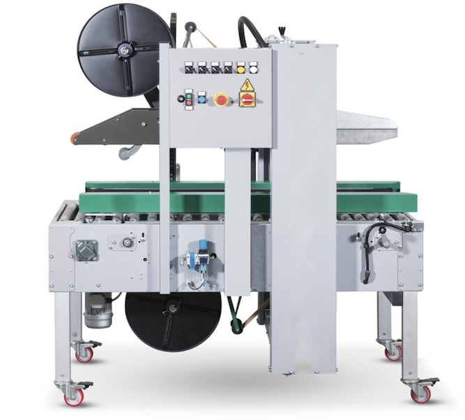 湿水牛皮纸全自动封箱机-牛皮纸湿水打包机